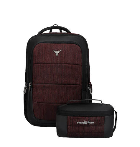 Colour blocked Laptop Backpack